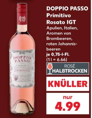 DOPPIO PASSO Primitivo Rosato IGT