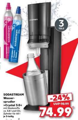 SODASTREAM Wassersprudler »Crystal 3.0«