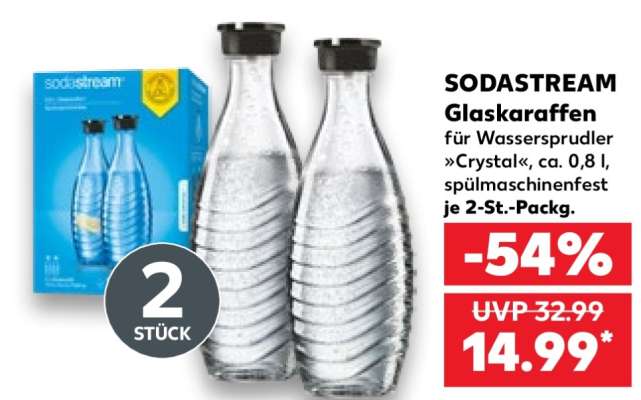 sodastream Glaskaraffen