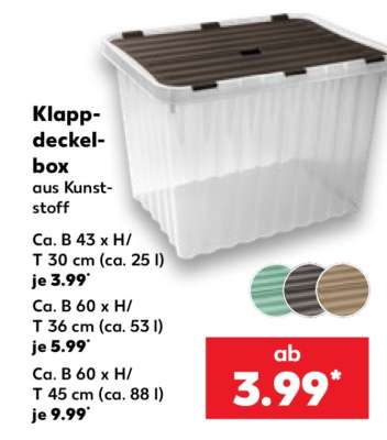 Klappdeckelbox
