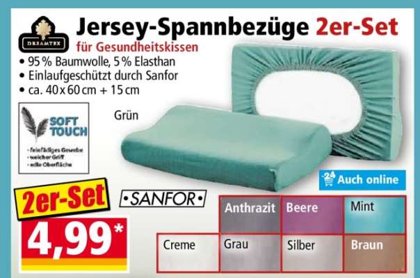 Jersey-Spannbezüge 2er-Set