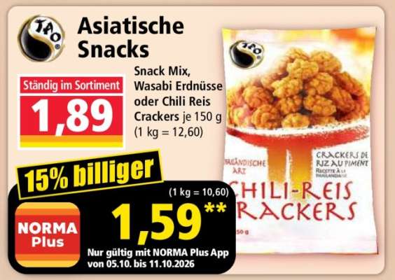 Asiatische Snacks