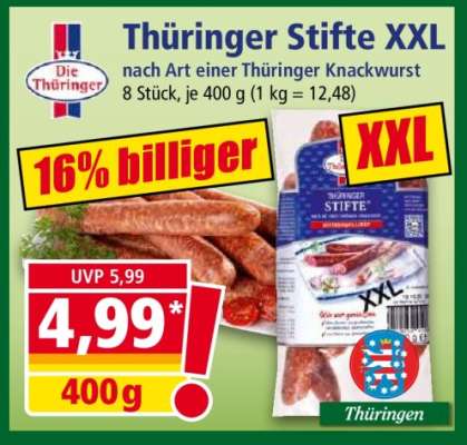 Thüringer Stifte XXL