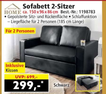 Sofabett 2-Sitzer