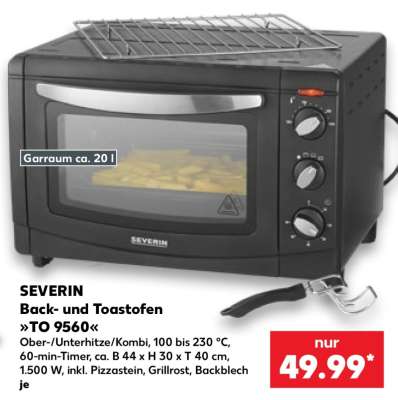SEVERIN Back- und Toastofen »TO 9560«