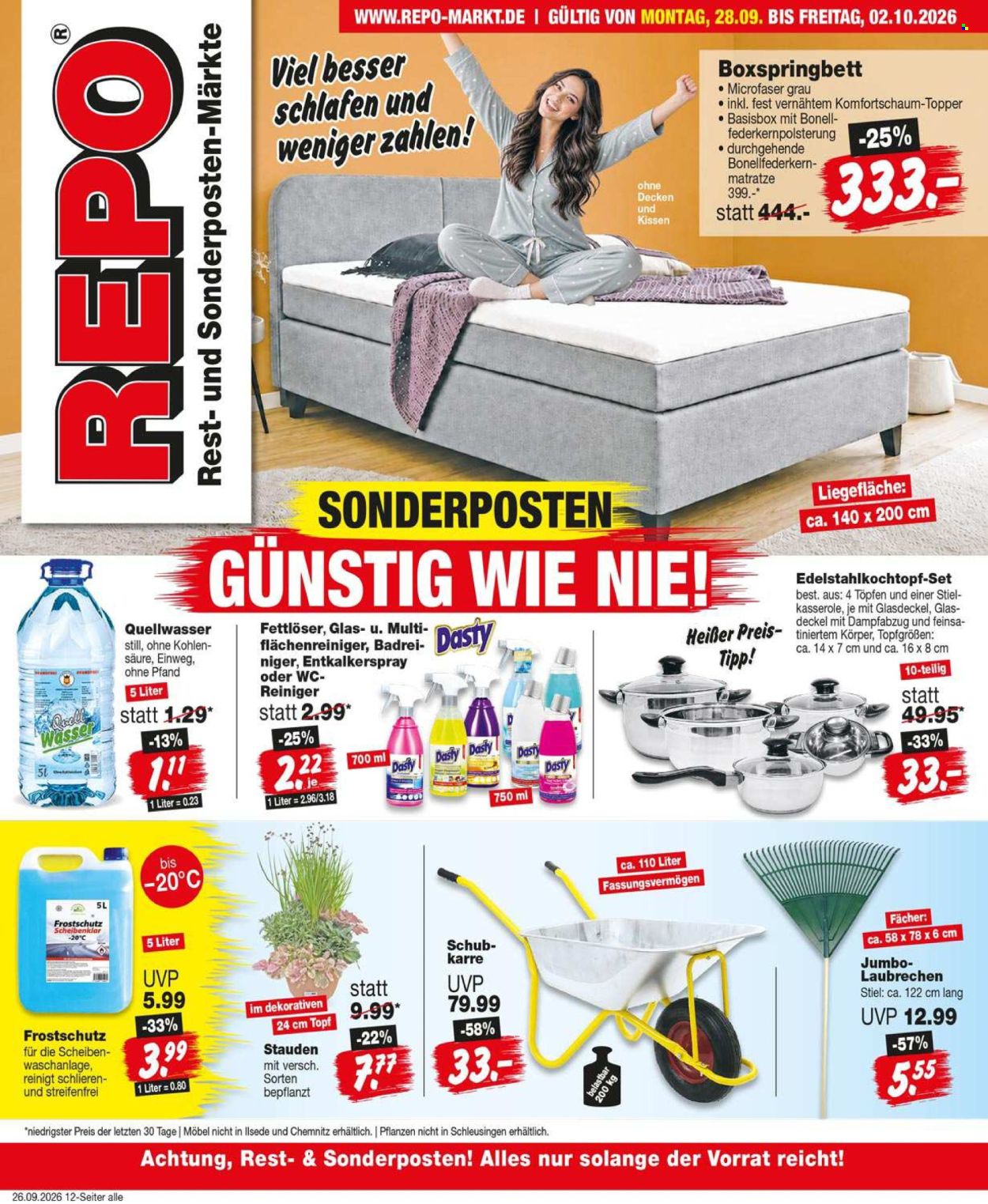 Repo Prospekte  - 28.09.2026 - 2.10.2026. Seite 1