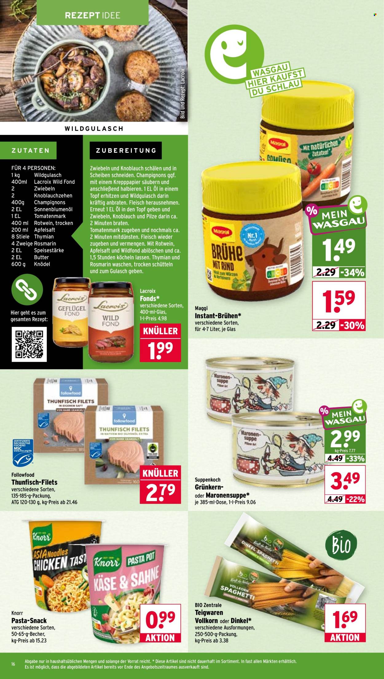 Wasgau Prospekte  - 28.09.2026 - 2.10.2026. Seite 16
