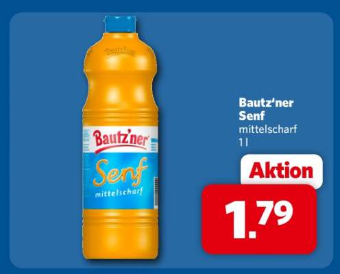 BAUTZ'NER Senf Mittelscharf