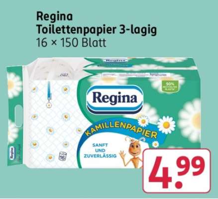 Regina Toilettenpapier 3-lagig