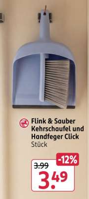 Flink & Sauber Kehrschaufel und Handfeger Click
