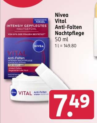 Nivea Vital Anti-Falten Nachtpflege