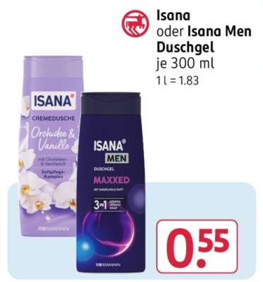 Isana oder Isana Men Duschgel