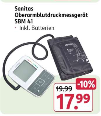 Sanitas Oberarmblutdruckmessgerät SBM 41