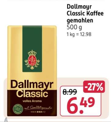 Dallmayr Classic Kaffee gemahlen