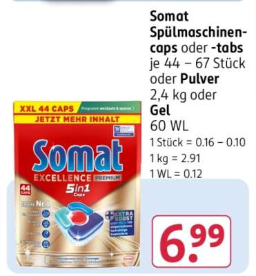 Somat Spülmaschinen-caps oder -tabs