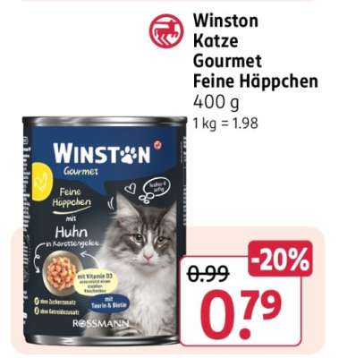 Winston Katze Gourmet Feine Häppchen