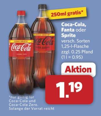 Coca-Cola, Fanta oder Sprite
