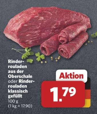Rinderrouladen aus der Oberschale oder Rinderrouladen klassisch gefüllt