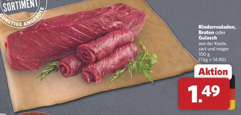 Rinderrouladen, Braten oder Gulasch
