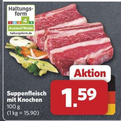 Suppenfleisch mit Knochen