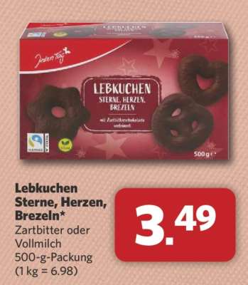 Lebkuchen Sterne, Herzen, Brezeln