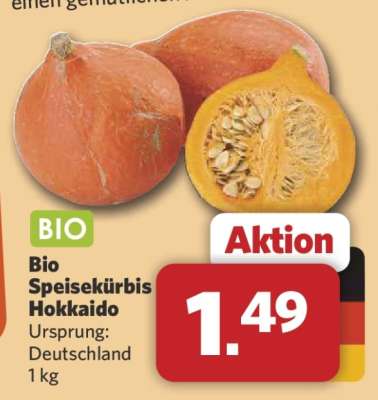 Bio-Speisekürbis „Hokkaido“