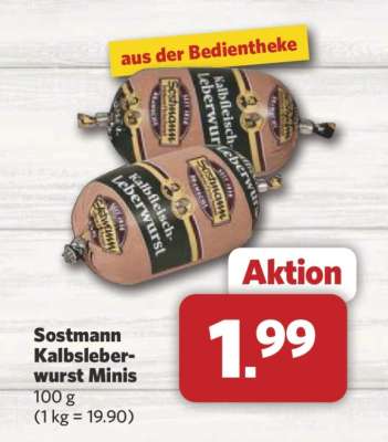 Sostmann Kalbsleberwurst Minis