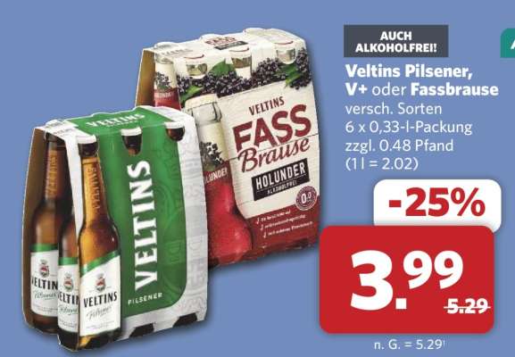 Veltins Pilsener, V+ oder Fassbrause