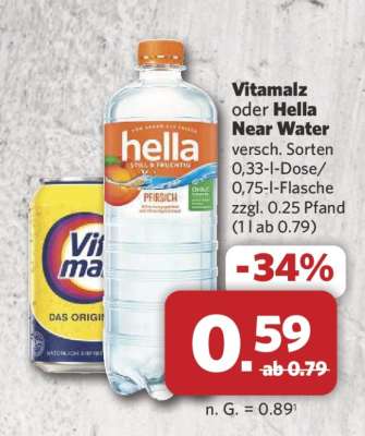 Vitamalz oder hella near water
