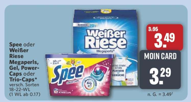Spee oder Weißer Riese Megaperls, Gel, Power-Caps oder Trio-Caps