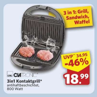 3in1 Kontaktgrill
