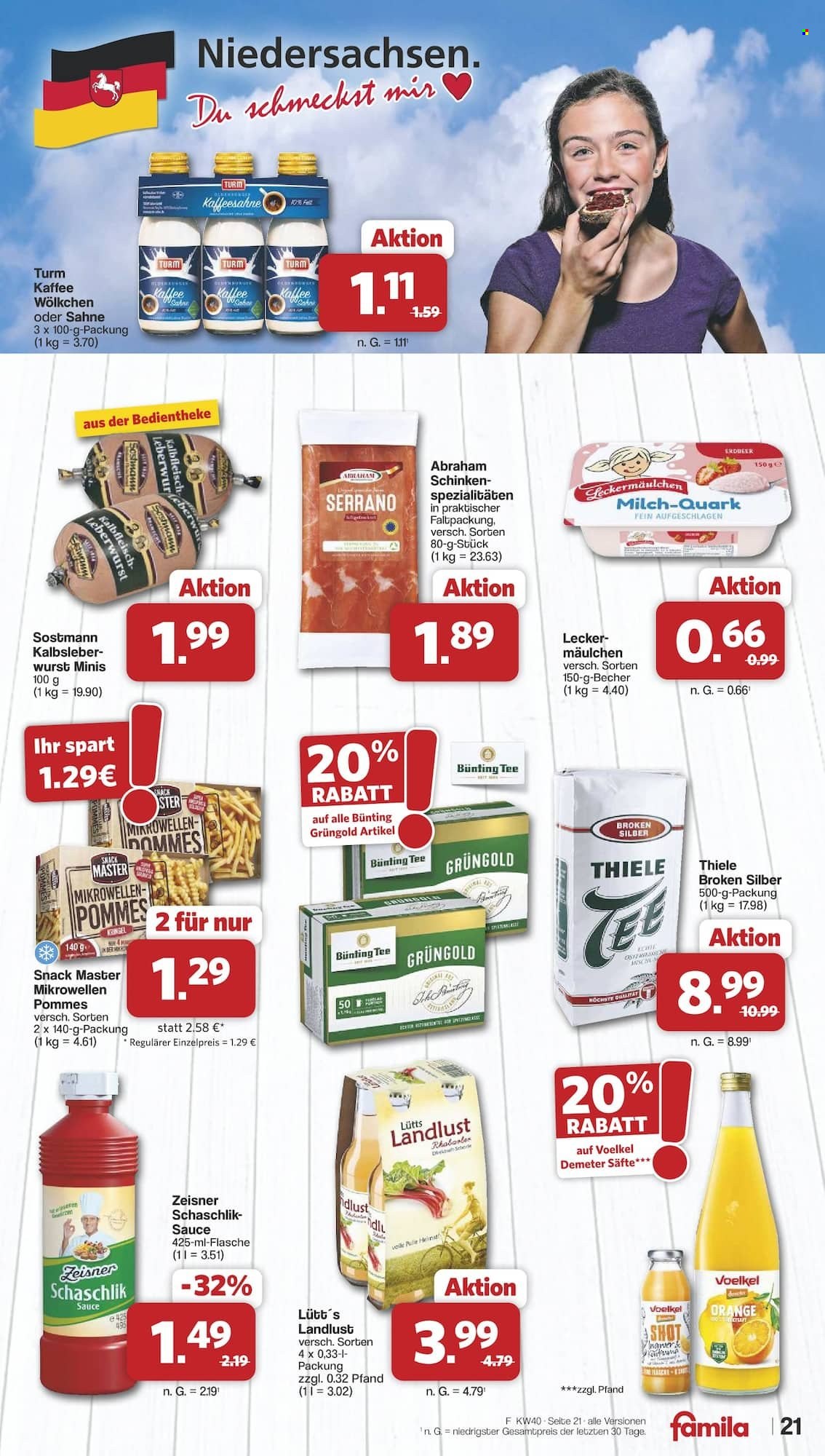 famila Prospekte  - 28.09.2026 - 2.10.2026. Seite 21