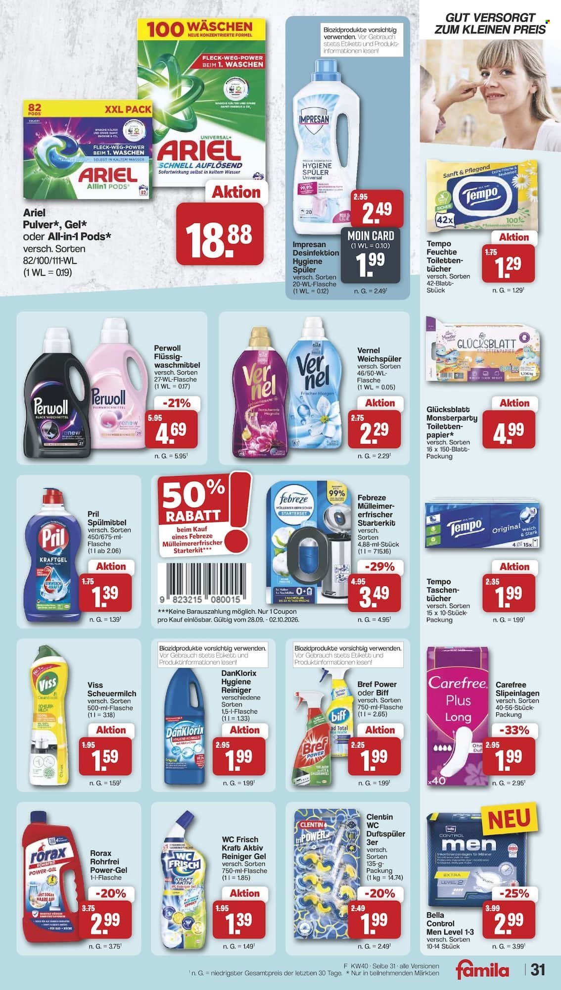 famila Prospekte  - 28.09.2026 - 2.10.2026. Seite 31