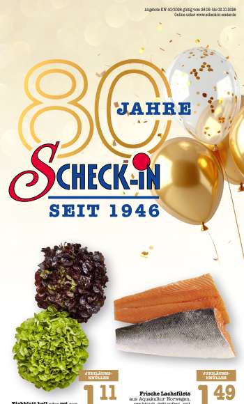 Prospekte Scheck-in - 28.09.2026 - 2.10.2026.