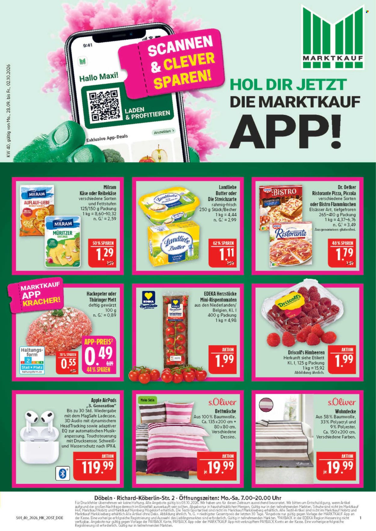 Marktkauf Prospekte  - 28.09.2026 - 2.10.2026. Seite 1