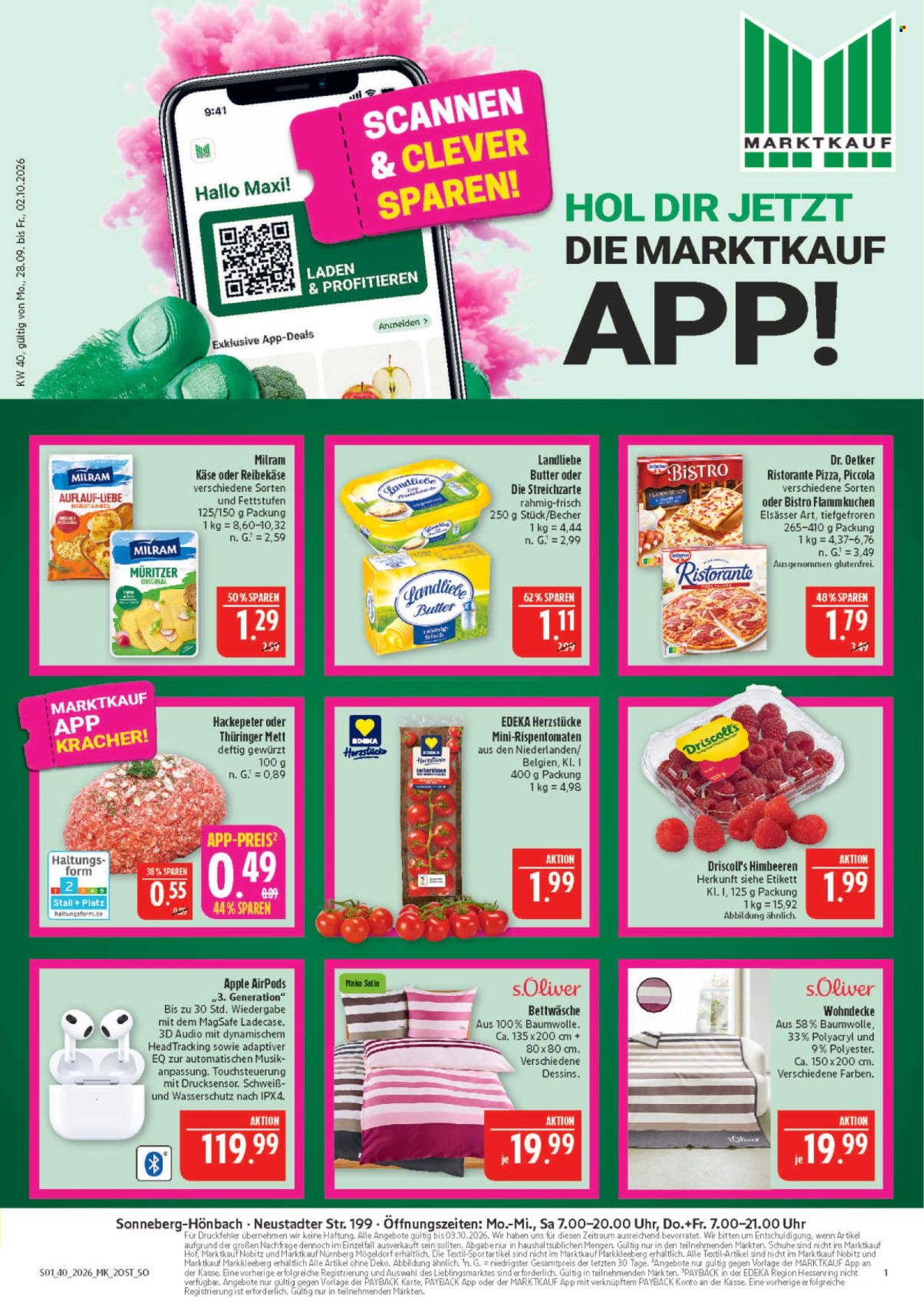 Marktkauf Prospekte  - 28.09.2026 - 2.10.2026. Seite 1