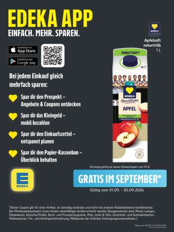 Prospekte Edeka - 28.09.2026 - 2.10.2026.