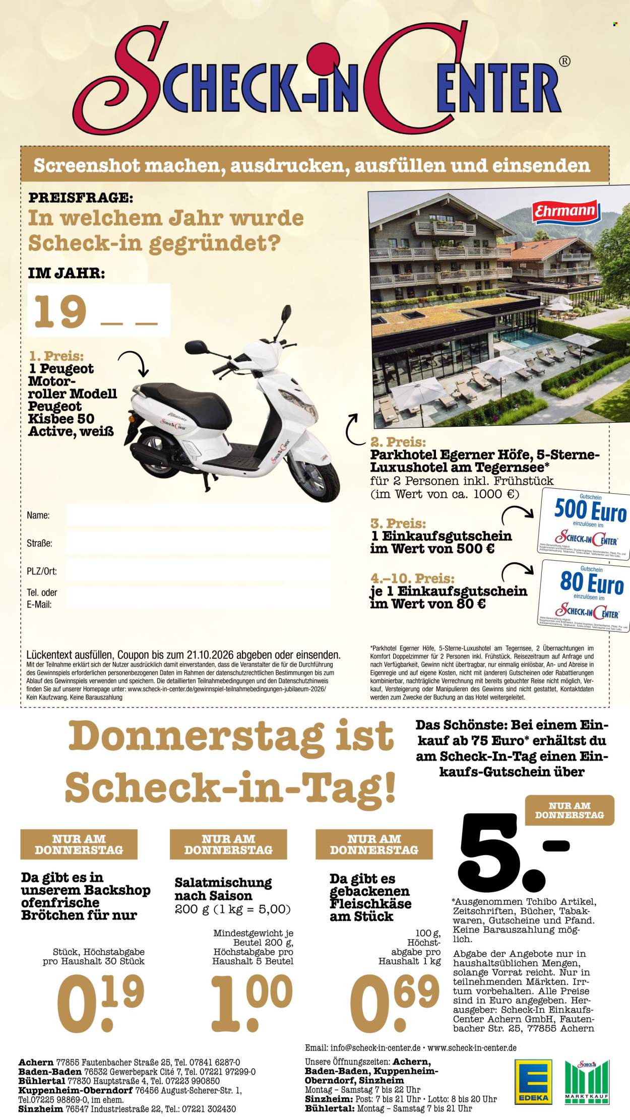 Scheck-in Prospekte  - 28.09.2026 - 2.10.2026. Seite 74