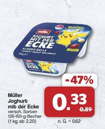MÜLLER Joghurt mit der Ecke