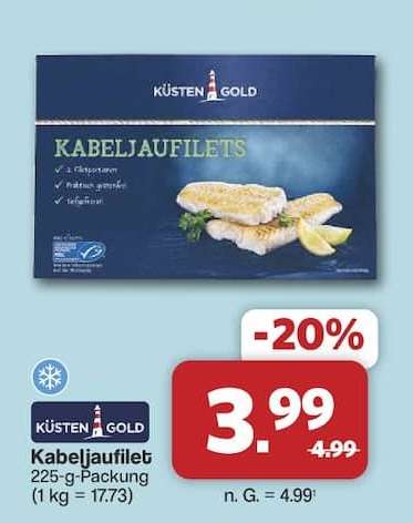 Kabeljaufilet