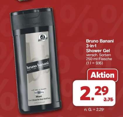 Bruno Banani 3-in-1 Shower Gel