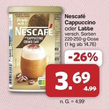 NESCAFÉ Cappuccino oder Latte