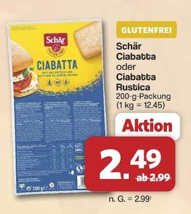 Schär Ciabatta oder Ciabatta Rustica