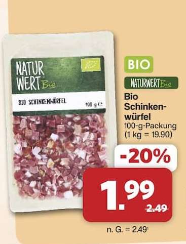 Bio Schinkenwürfel