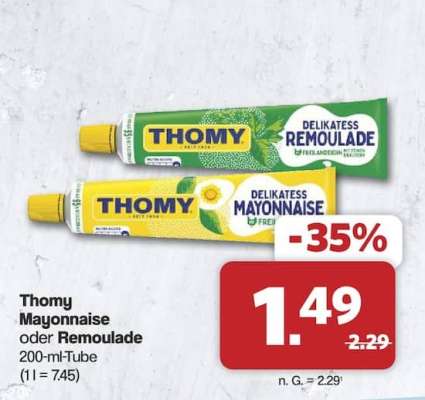 Thomy Mayonnaise oder Remoulade
