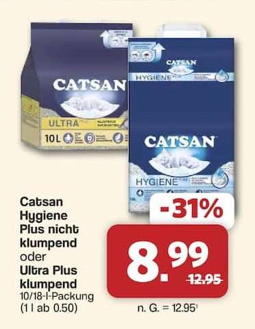 Catsan Hygiene Plus nicht klumpend oder Ultra Plus klumpend