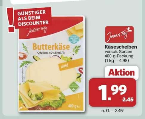 Jeden Tag Butterkäse