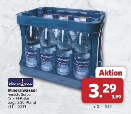 KÜSTENGOLD Mineralwasser