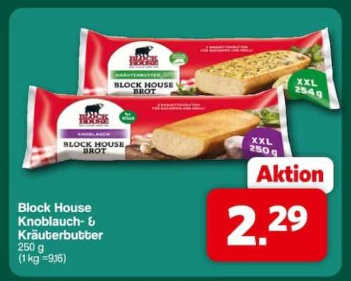 Block House Knoblauch- & Kräuterbutter