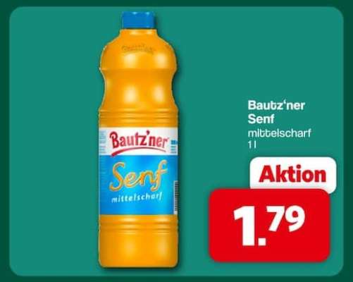 BAUTZ'NER Senf Mittelscharf